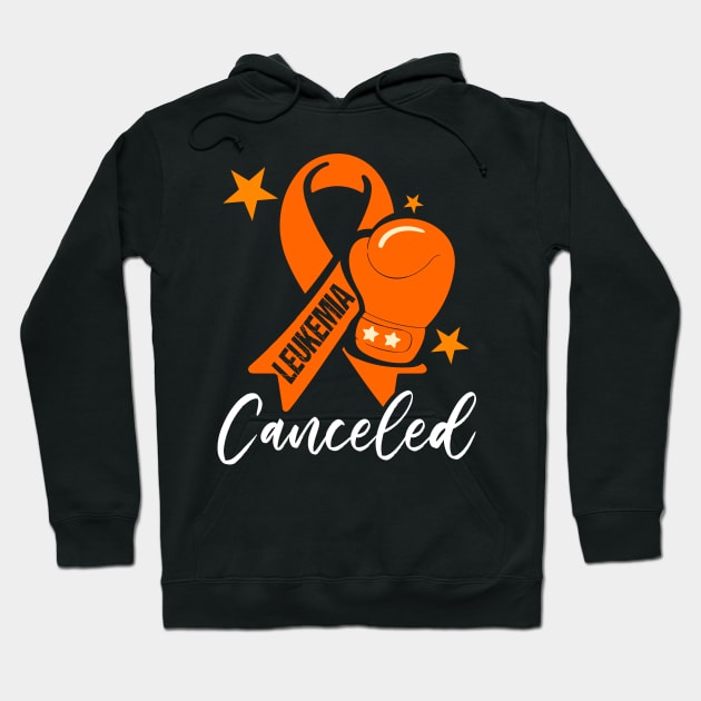 Orange Ribbon Leukemia Cancer Awareness Hoodie by Outrageous Flavors